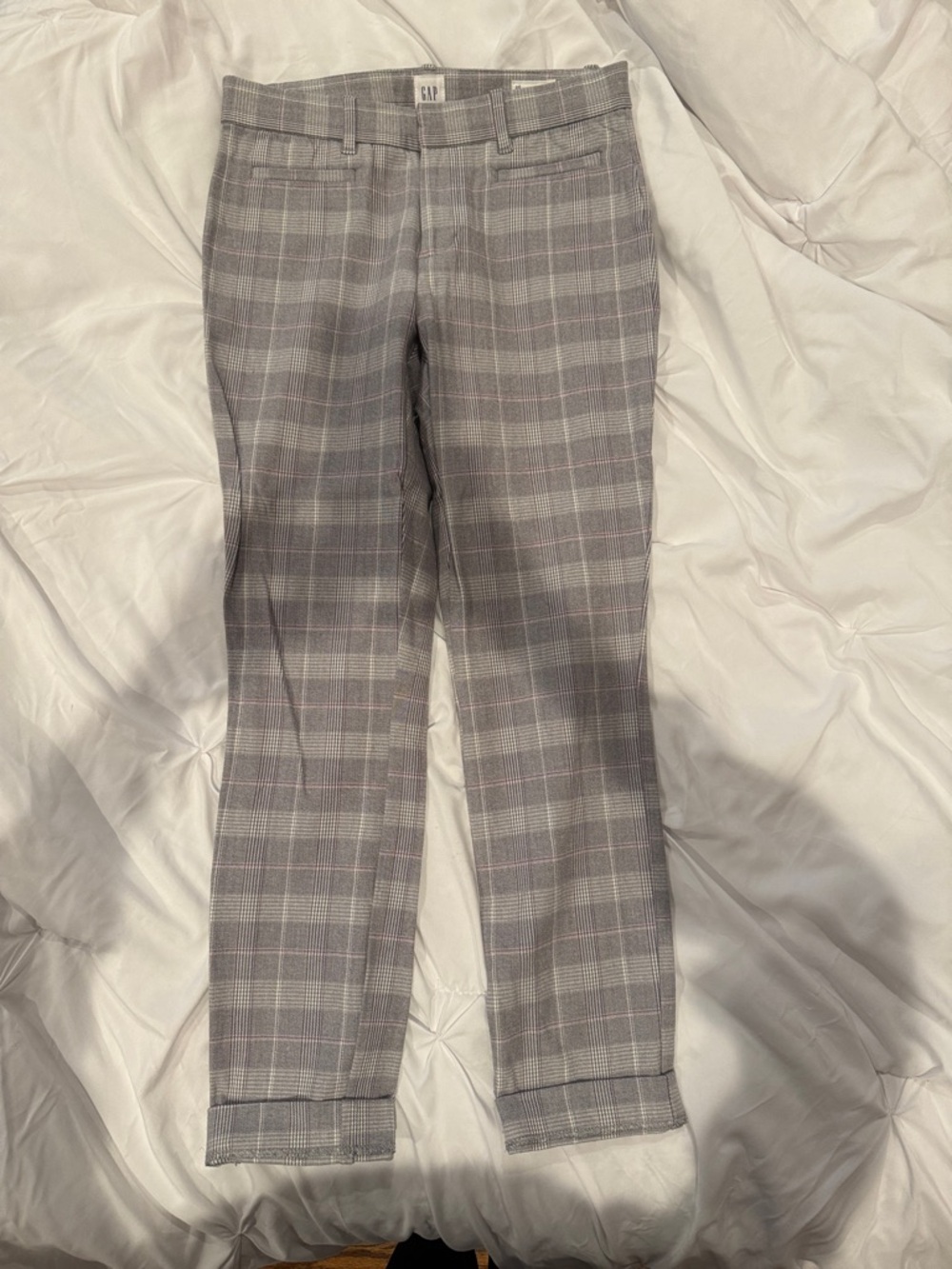 GAP Women’s Gray Plaid Skinny Pants